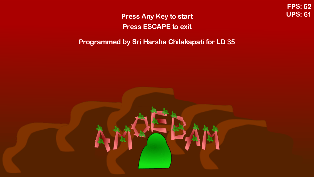 Amoebam - Intro screen