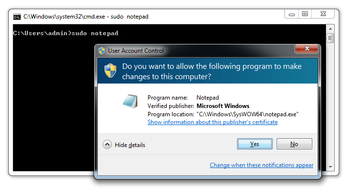 SUDO For Command Prompt